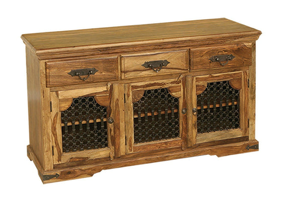 Goa Indian Rosewood 3 Door Sideboard