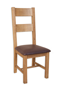 Canberra Oak Dining Chair - Rustic Finish
