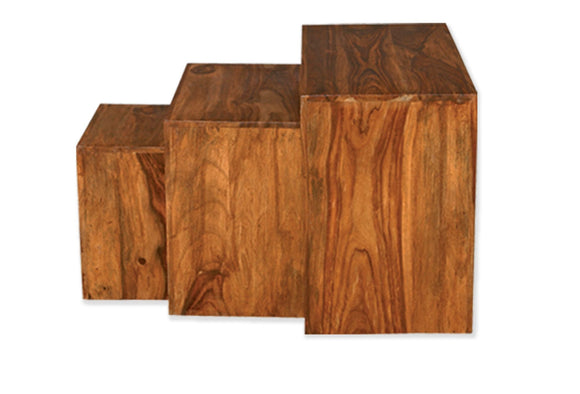 Cube Petite Nest of Tables - Sheesham