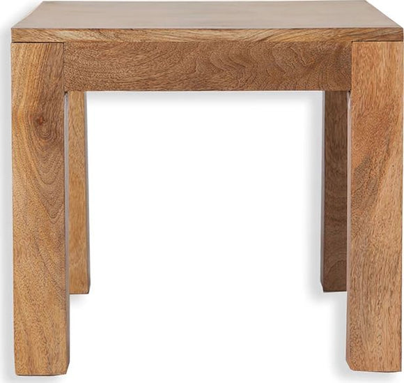 Cube Petite Lamp Table - Mango