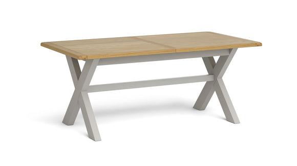 Guilford Oak Cross Leg Extendable Table