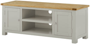 Oregon Oak Large TV Cabinet - Stone