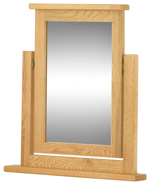 Oregon Oak Dressing Table Mirror - Oak