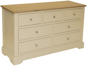 Harmony Oak 3 over 4 Wide Chest of Drawers