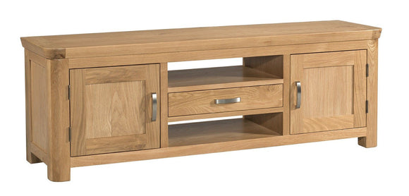 Crescent Oak Large TV Unit - Oak
