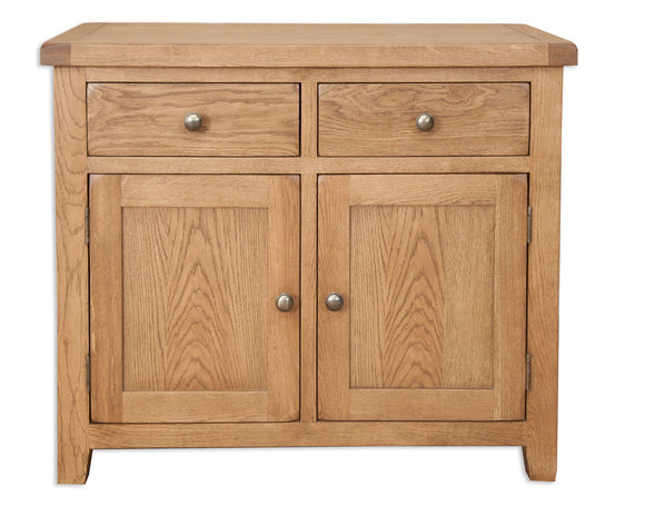 Canberra Oak Double Sideboard - Rustic Finish
