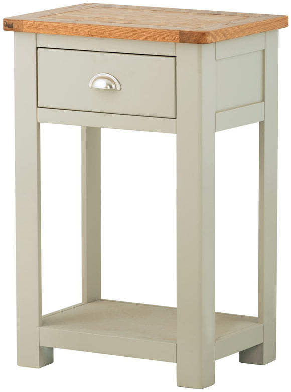 Oregon Oak Small Console Table - Stone