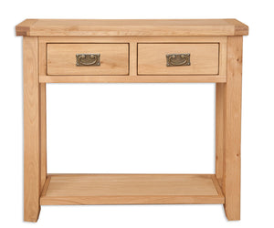 Canberra Oak Console Table - Natural Finish