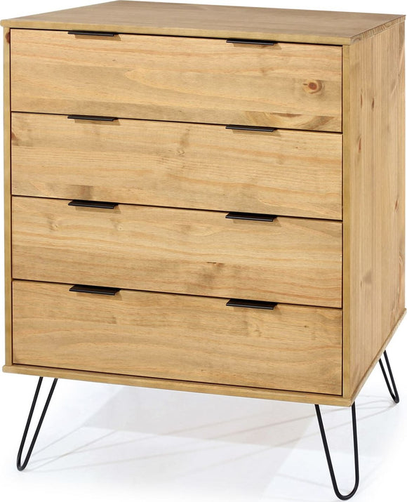 Augusta Pine 4 drawer chest of drawers