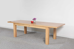Devonshire Oak Dining Table Large 2 Leaf Extender (2m-2.7m)