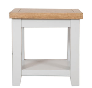 Canberra Painted Lamp Table - Grey