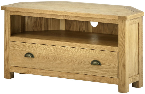 Oregon Oak Corner TV Cabinet - Oak