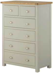 Oregon Oak 2 over 4 Chest - Stone