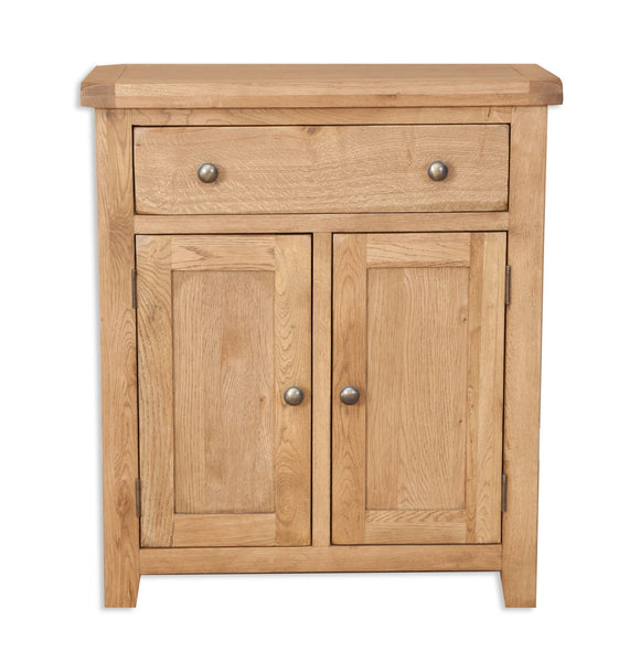 Canberra Oak Hall Cabinet - Rustic Finish