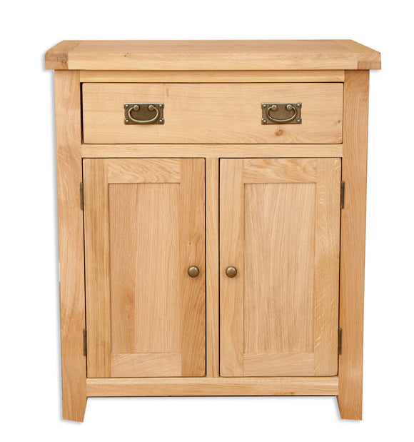 Canberra Oak Hall Cabinet - Natural Finish