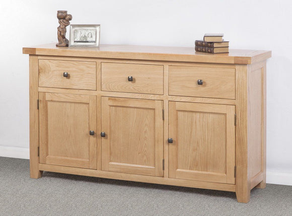 Devonshire Oak 3 Door Triple Sideboard