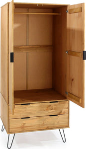 Augusta Pine 2 door, 2 drawer wardrobe