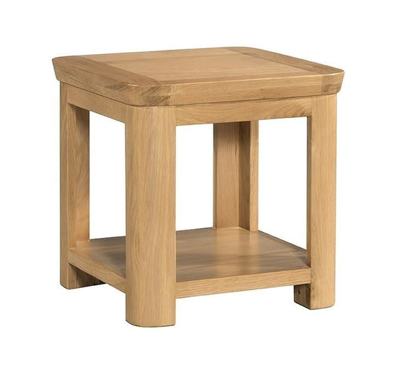 Crescent Oak Lamp Table - Oak
