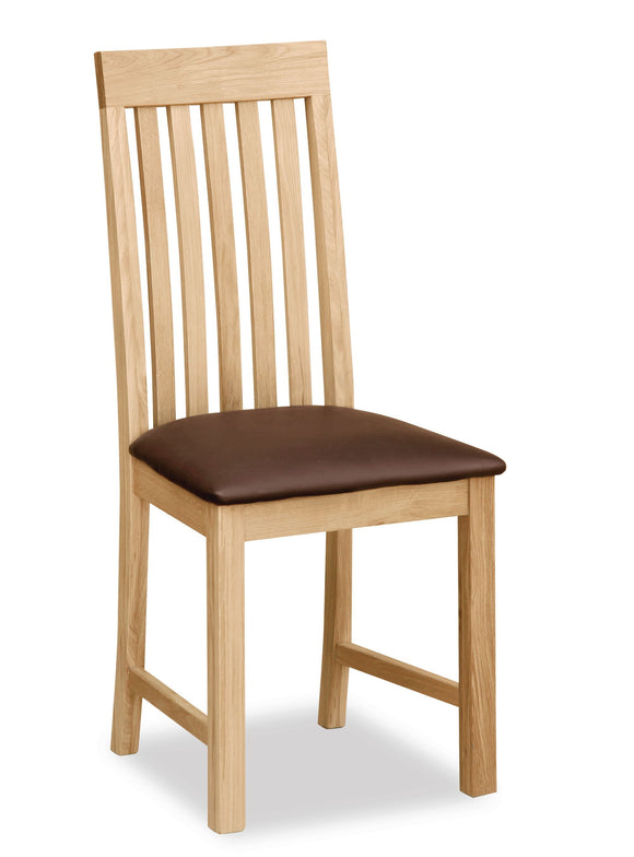 Milan Oak Slatted Dining Chair