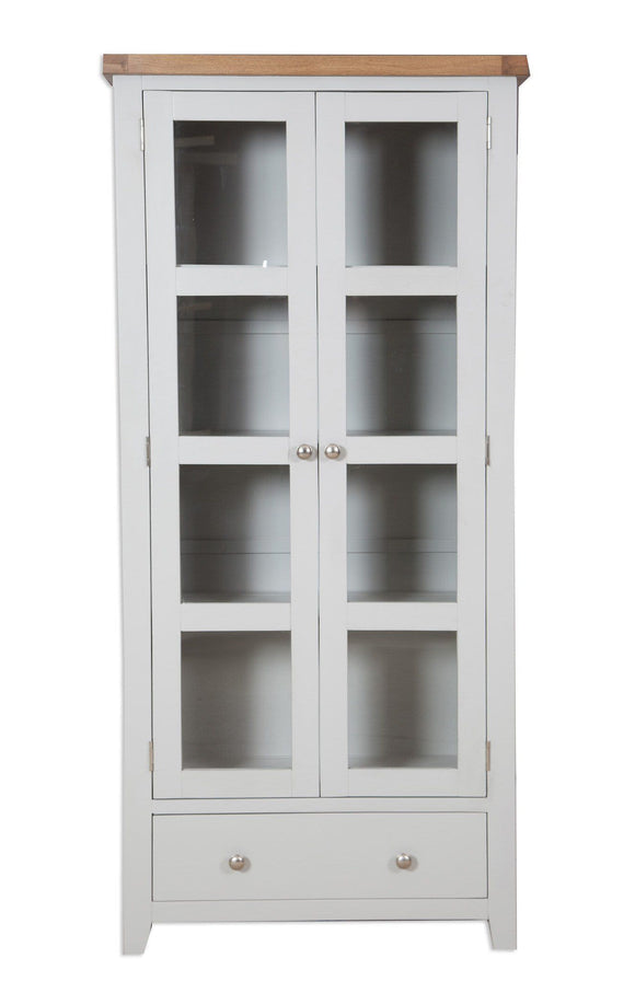 Canberra Painted Display Cabinet - Grey