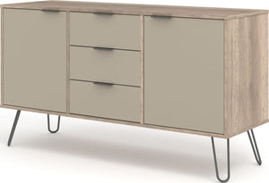 Augusta Driftwood medium sideboard with 2 doors, 3 drawers