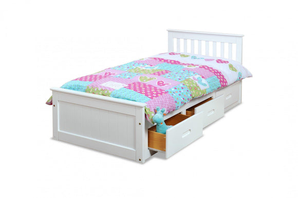 Valencia Bedroom Mission Storage Bed - White